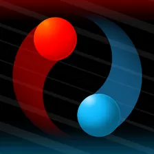 Icona di Duet, arcade con due sfere rotanti
